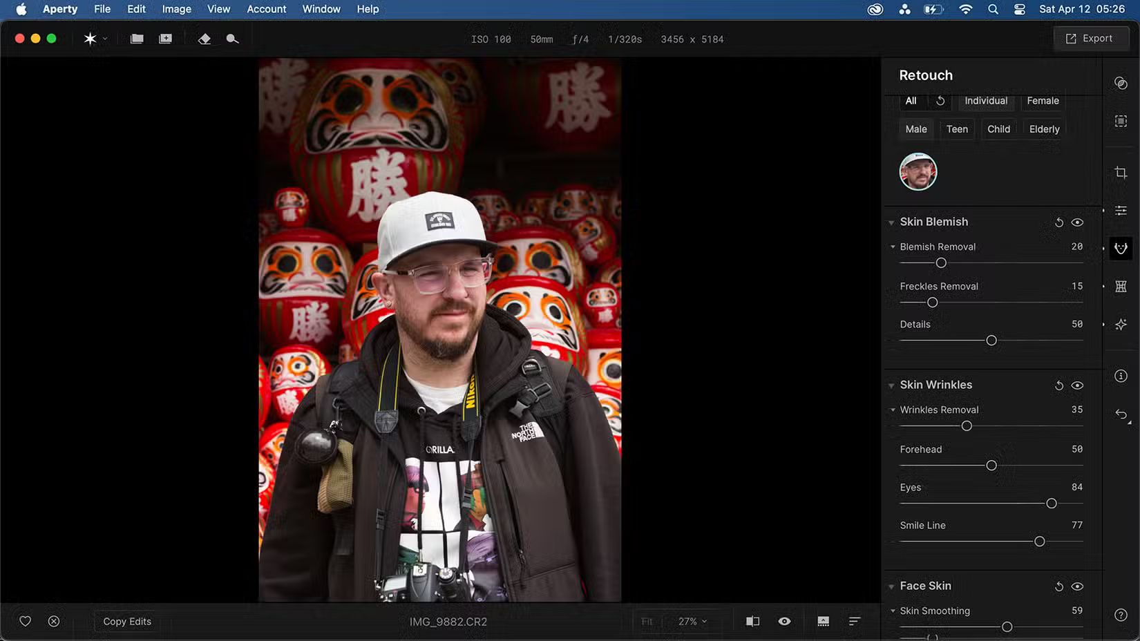 How to use Aperty to edit portrait photos Picture 3
