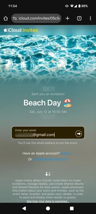 How to use Apple Invites to create events Picture 10