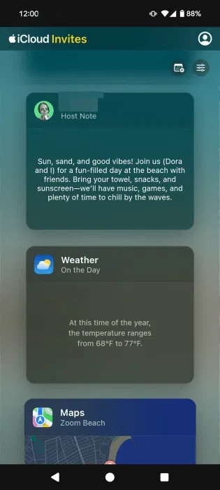 How to use Apple Invites to create events Picture 14