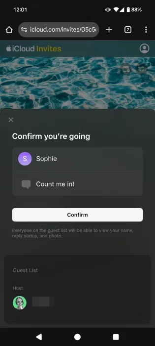 How to use Apple Invites to create events Picture 16
