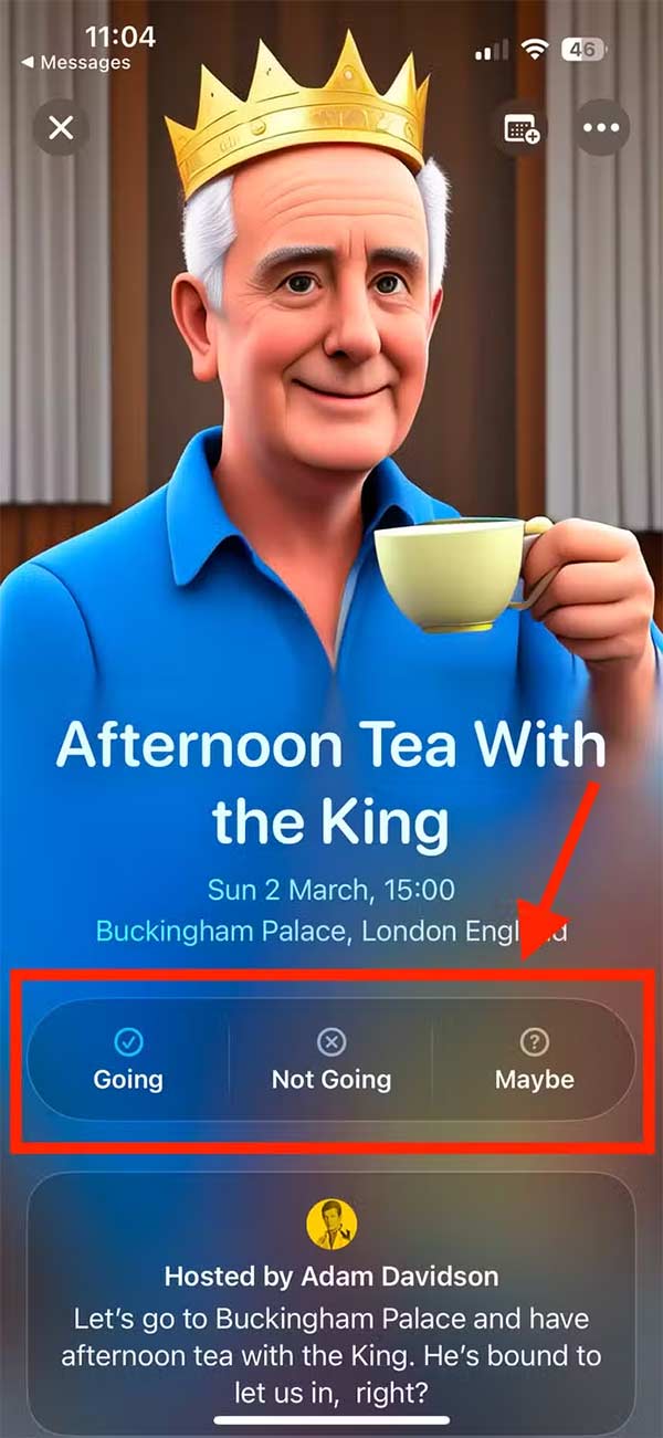 How to use Apple Invites to create events Picture 9