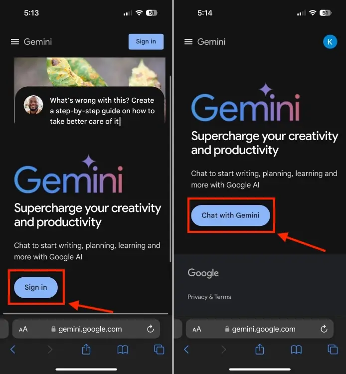 How to use Chatbot AI Gemini on iPhone Picture 3