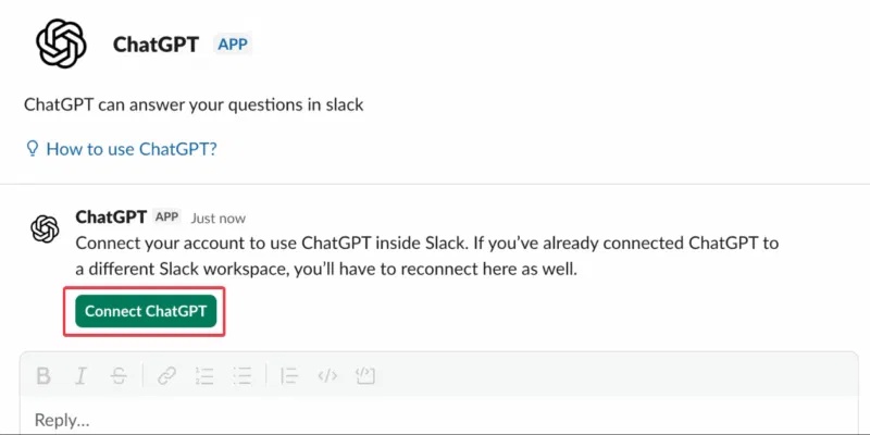 How to use ChatGPT for Slack Picture 3
