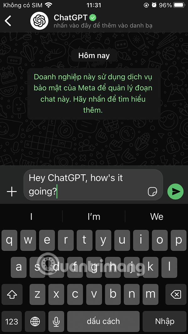 How to use ChatGPT on WhatsApp Picture 6