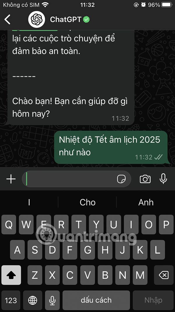 How to use ChatGPT on WhatsApp Picture 7