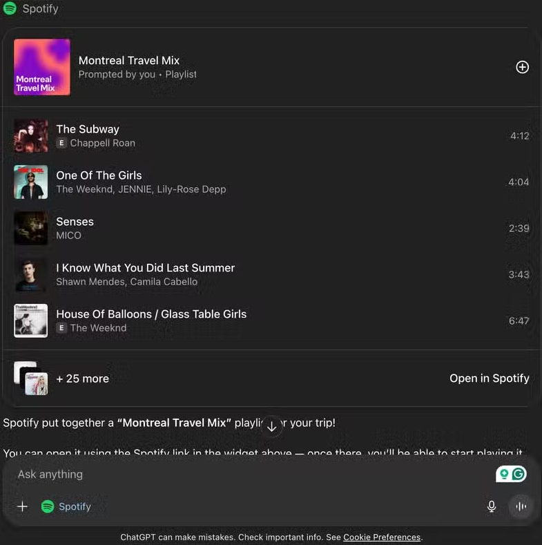 How to use ChatGPT to create Spotify playlist Picture 3
