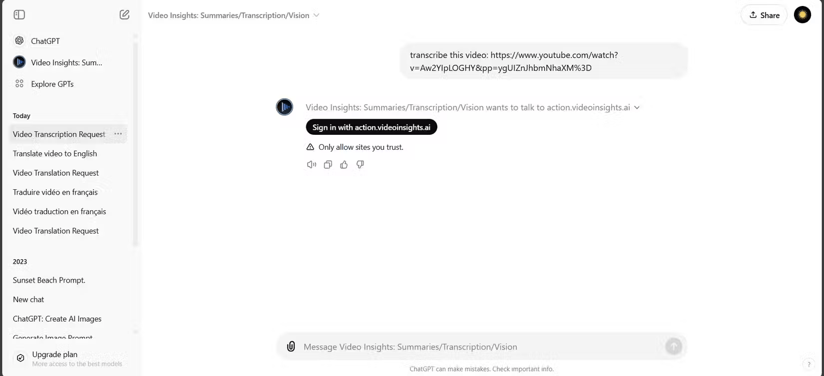 How to use ChatGPT to translate videos Picture 1