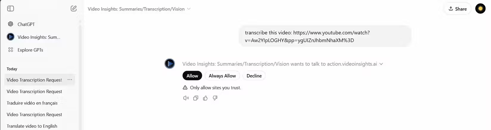 How to use ChatGPT to translate videos Picture 2