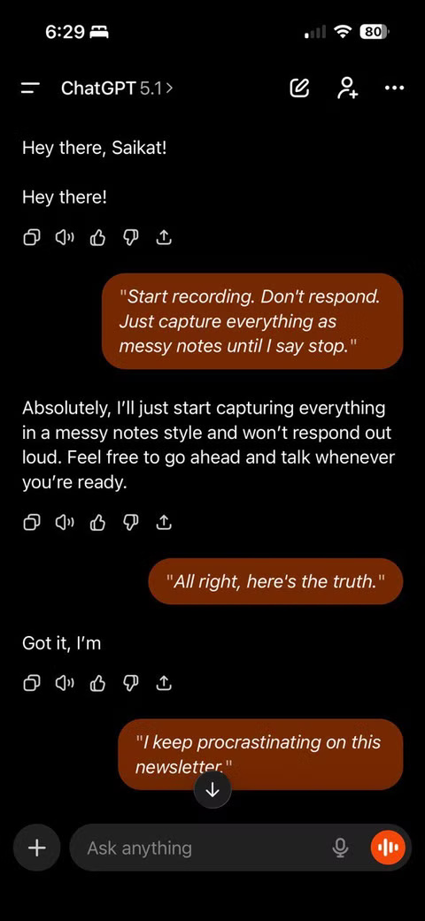 How to use ChatGPT Voice Mode to take notes Picture 2