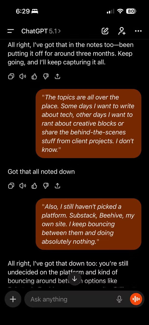 How to use ChatGPT Voice Mode to take notes Picture 3