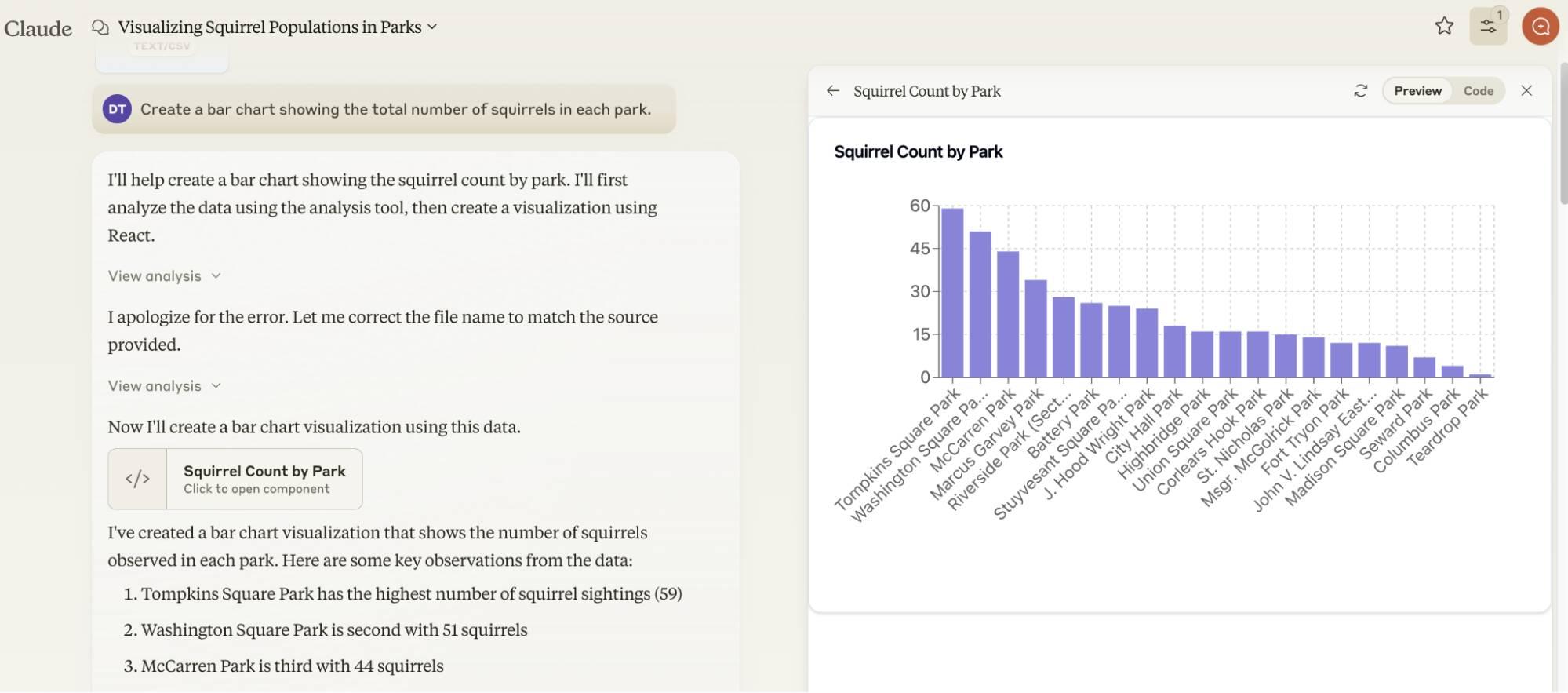 How to use Claude Artifacts to visualize data Picture 3