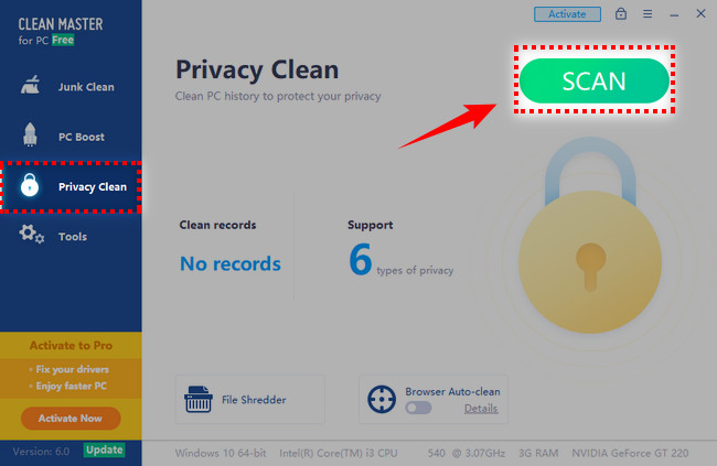Picture 13 of How to use Clean Master on a computer
