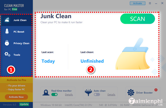 Picture 2 of How to use Clean Master on a computer