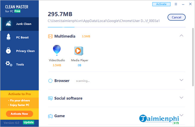 Picture 3 of How to use Clean Master on a computer