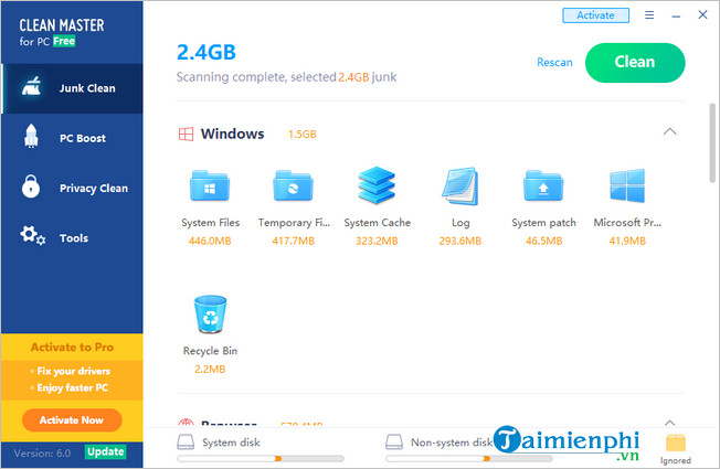 Picture 4 of How to use Clean Master on a computer