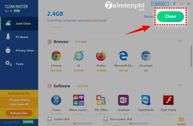 Picture 6 of How to use Clean Master on a computer