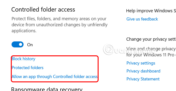 How to use Controlled Folder Access to protect Windows data Picture 4