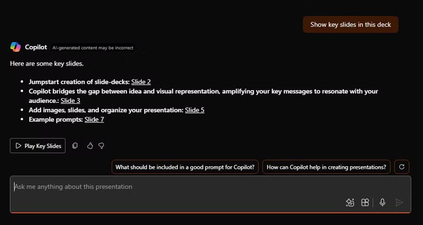 How Copilot in PowerPoint helps you complete any presentation. Picture 6