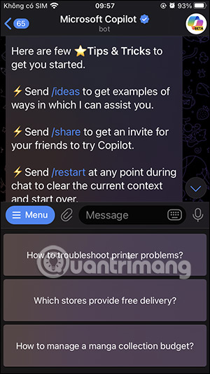 How to use Copilot in Telegram Picture 6