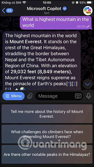 How to use Copilot in Telegram Picture 9