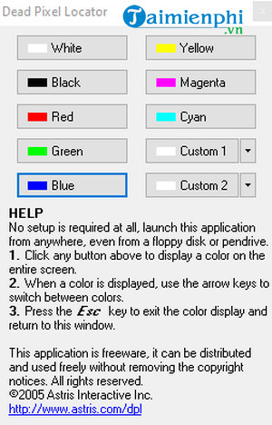 Picture 3 of How to use Dead Pixel Locator on a computer