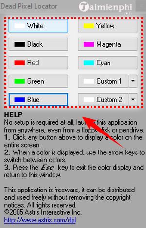Picture 4 of How to use Dead Pixel Locator on a computer