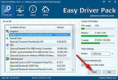 Picture 2 of How to use Easy DriverPack