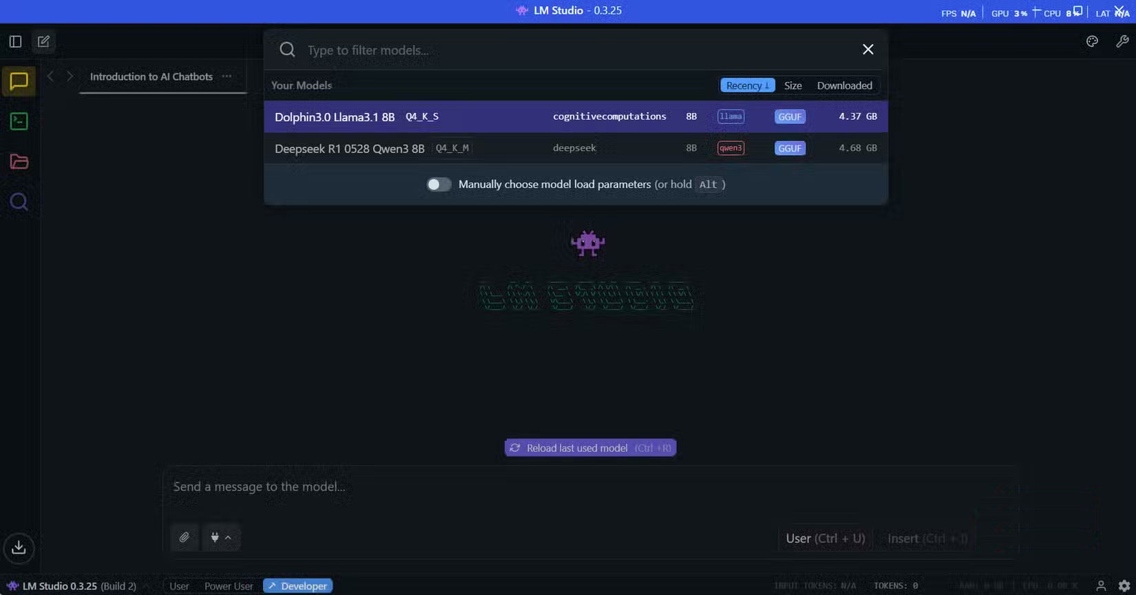 How to use Dolphin3 offline AI assistant instead of cloud chatbot Picture 3