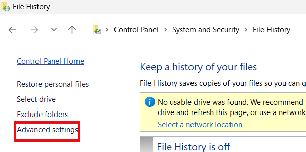 How to use File History to back up data in Windows 11 Picture 3