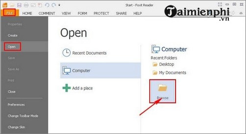 Picture 2 of How to use Foxit Reader to read PDF files