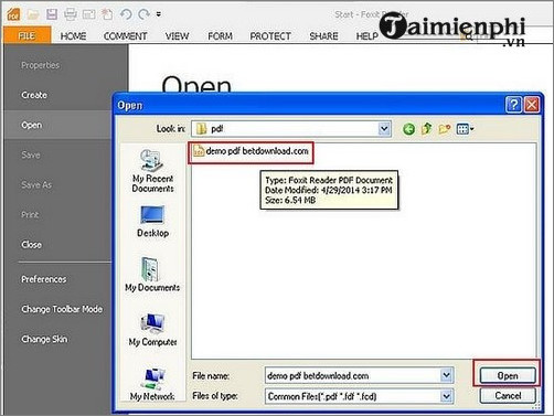 Picture 3 of How to use Foxit Reader to read PDF files