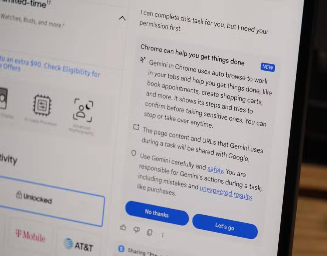 Gemini on Google Chrome helps users save time. Picture 9
