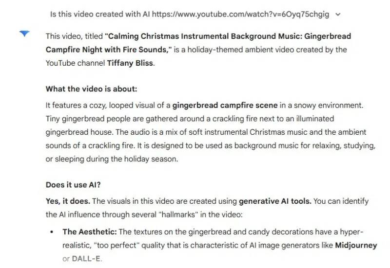How to use Gemini to determine if a video is real or AI-generated. Picture 3