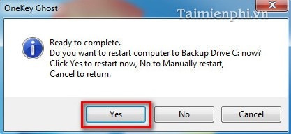 How to use Ghost Win 7 with Onekey to save time Picture 4