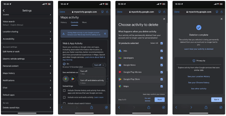 How to use Google Maps privately Picture 2