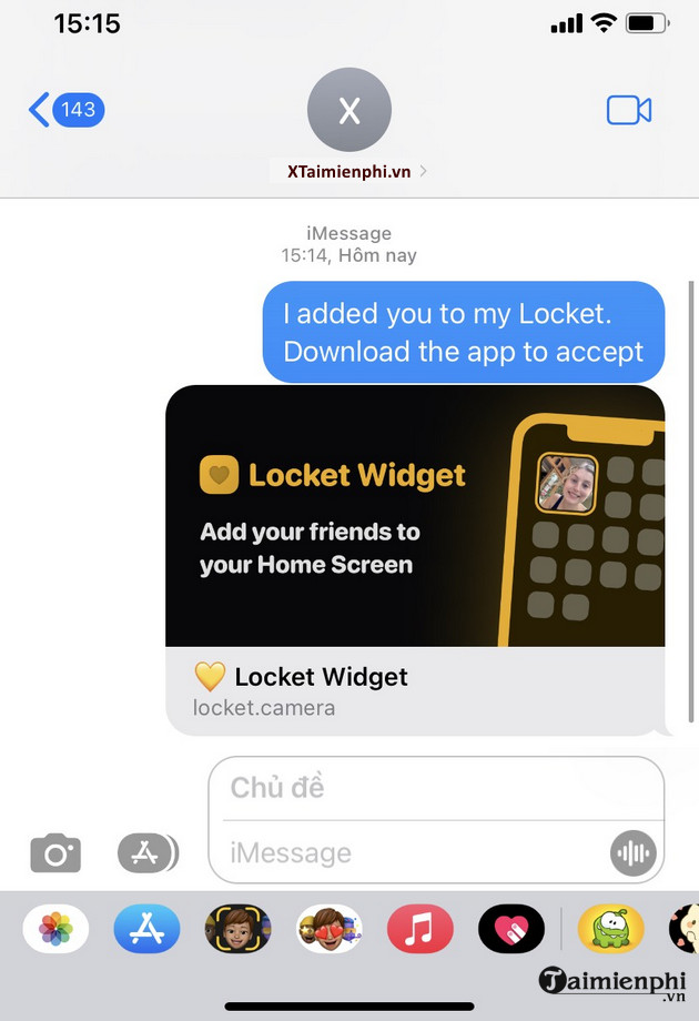 How to use Locket Widget on iPhone Picture 5