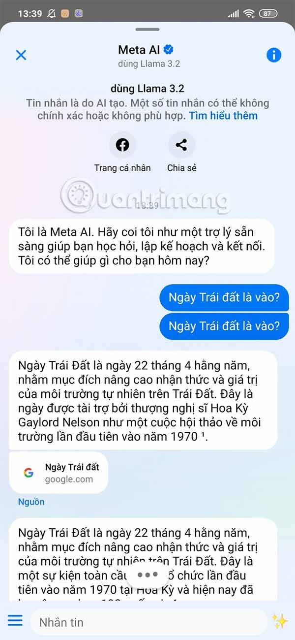 How to use Meta AI chatbot on Messenger Picture 5