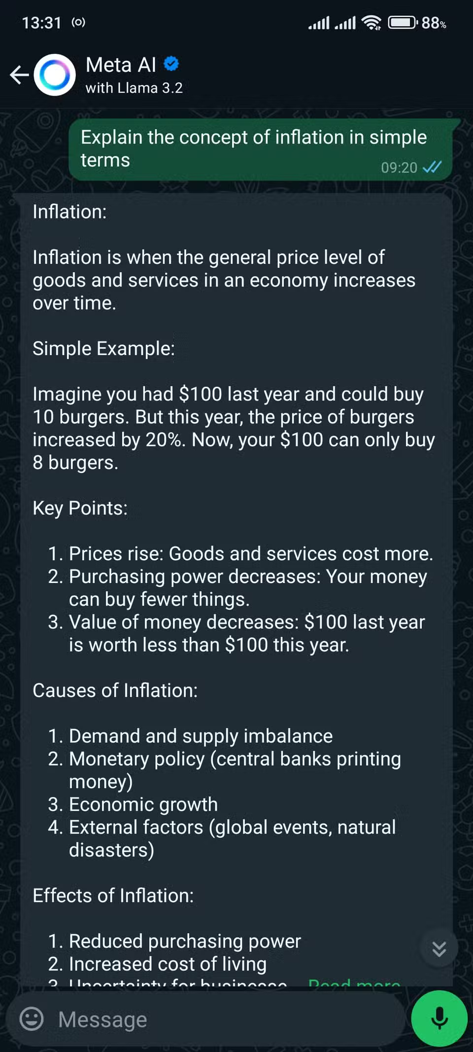 How to use Meta AI on WhatsApp Picture 4