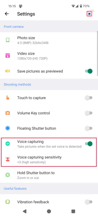 How to Use Palm Timer to Take Selfies on Android Picture 10