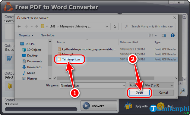 Picture 11 of How to use PDF to Word conversion software on a computer/PC.