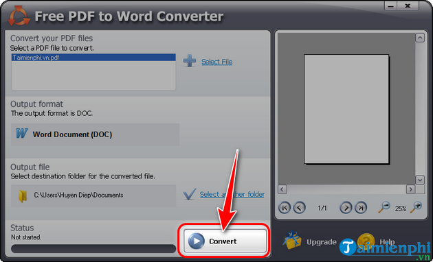 Picture 12 of How to use PDF to Word conversion software on a computer/PC.