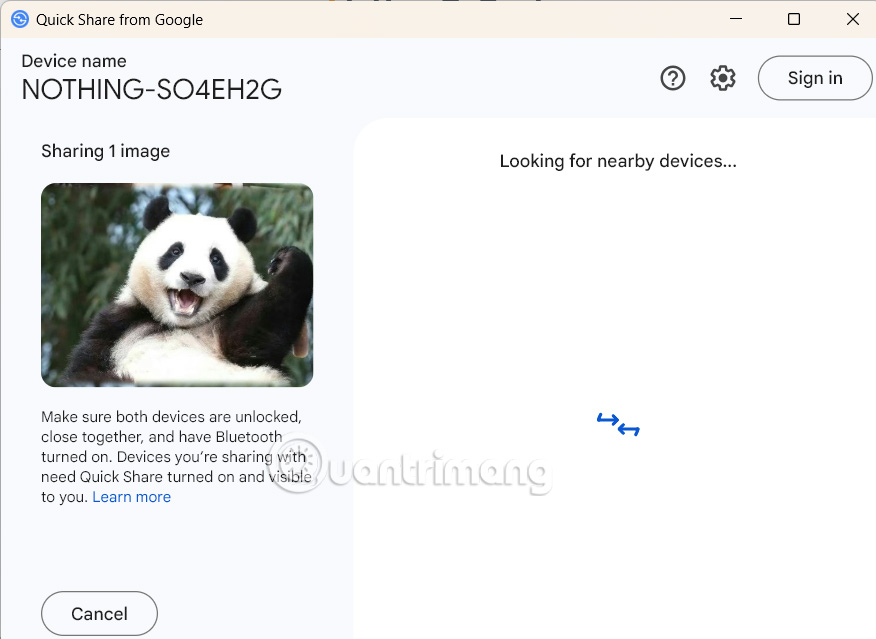 How to use Quick Share on Windows to send files quickly Picture 10