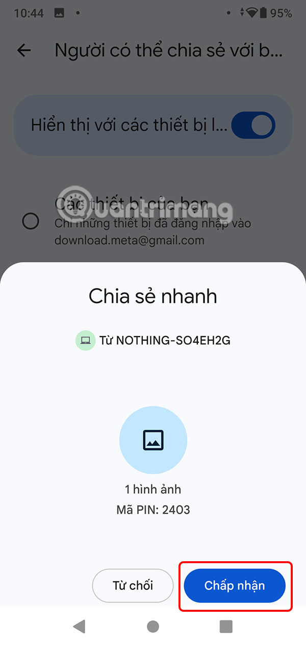 How to use Quick Share on Windows to send files quickly Picture 12