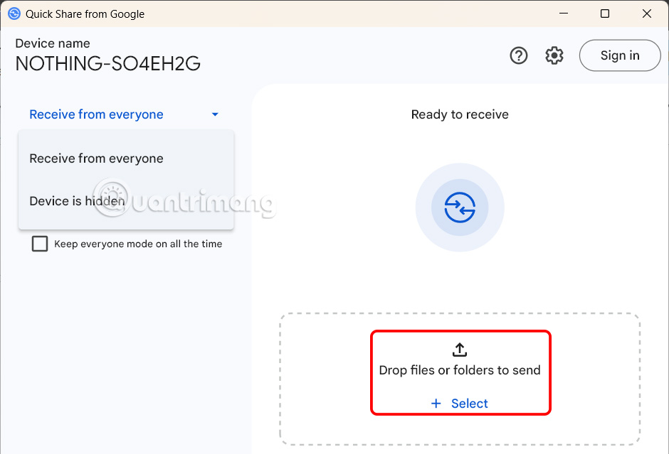 How to use Quick Share on Windows to send files quickly Picture 9