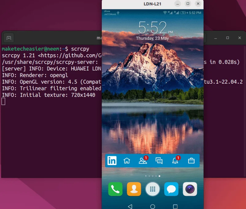 How to use Scrcpy to control Android on Linux Picture 12