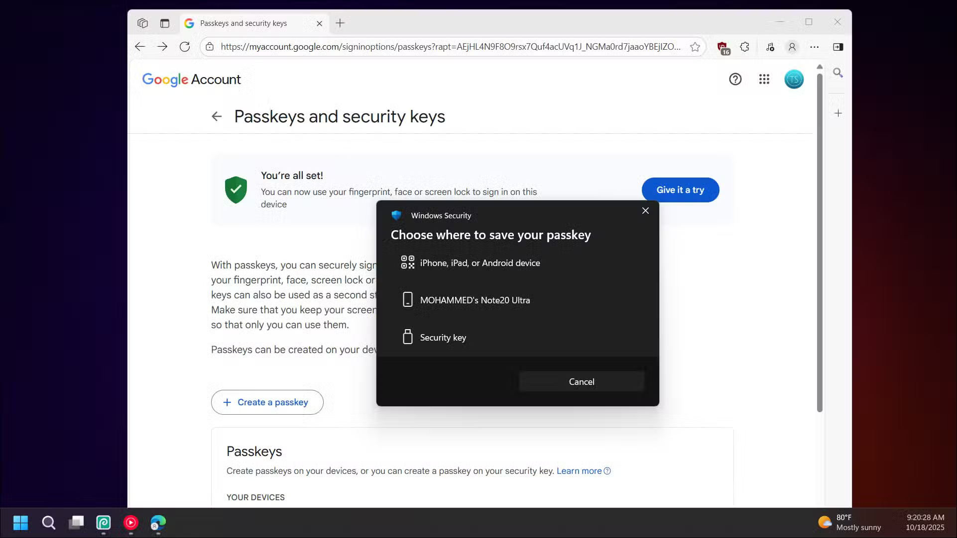 How to use a Yubikey security key instead of entering a password Picture 8