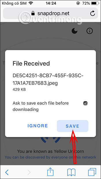 How to use Snapdrop to send files cross-platform Picture 4
