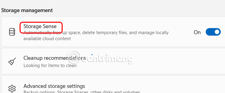 How to use Storage sense Windows to free up disk space Picture 1