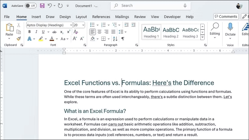 How to Use Styles in Microsoft Word to Format Documents Consistently Picture 1