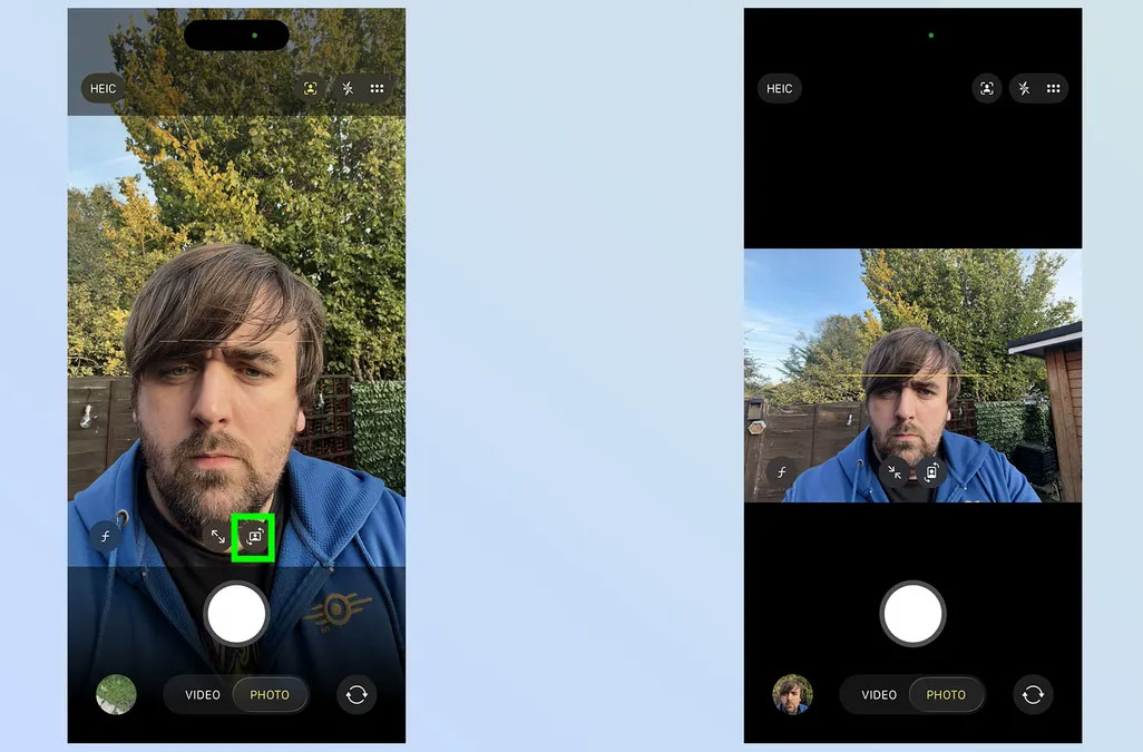 How to use the Center Stage feature on iPhone 17 – The selfie camera rotates vertically and horizontally, extremely convenient Picture 3